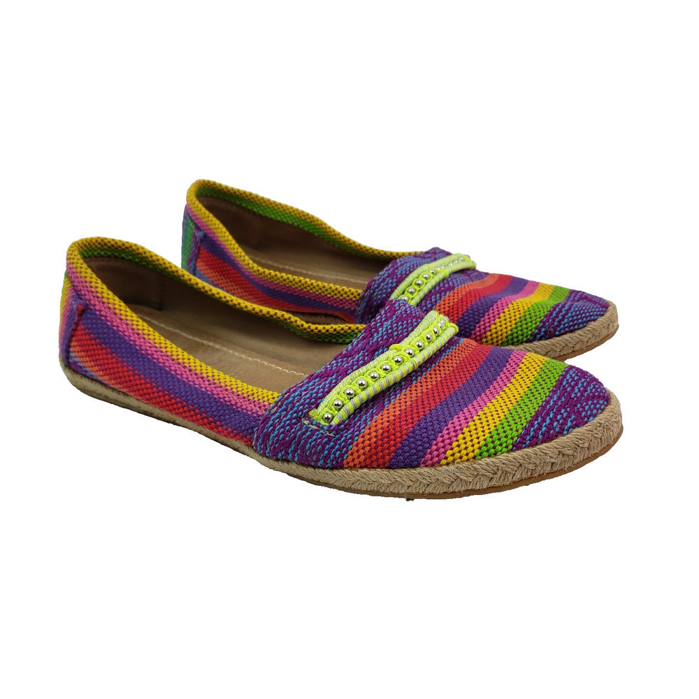 Kaanas x Sequence Womens Size EU 37 US 6-6.5 Multi Color Slip On Casual Shoes